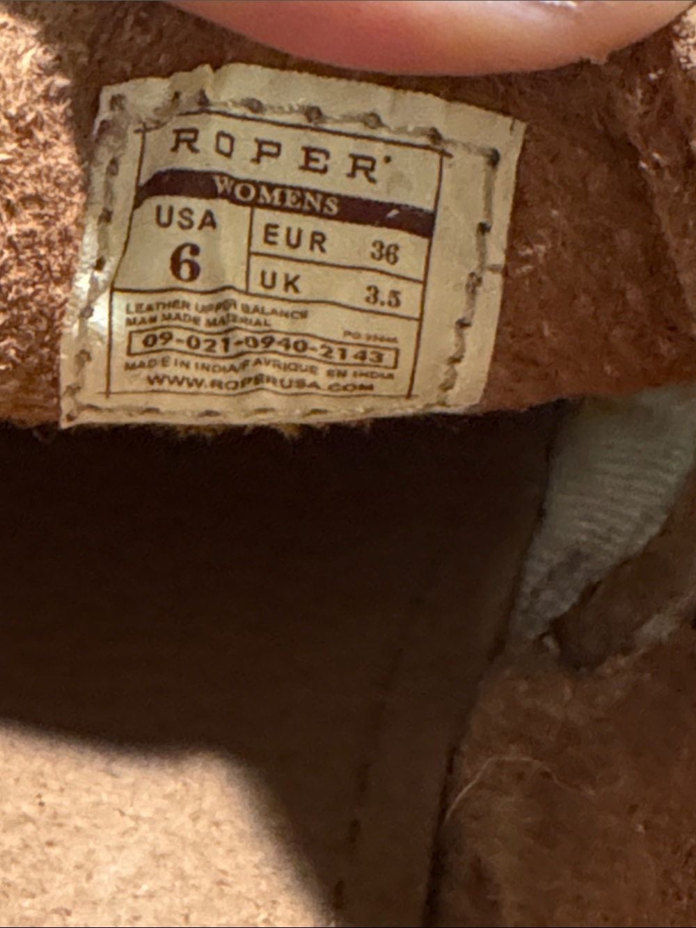 Roper Quilted Slip-On Leather Loafers in tan - Picture 9 of 9